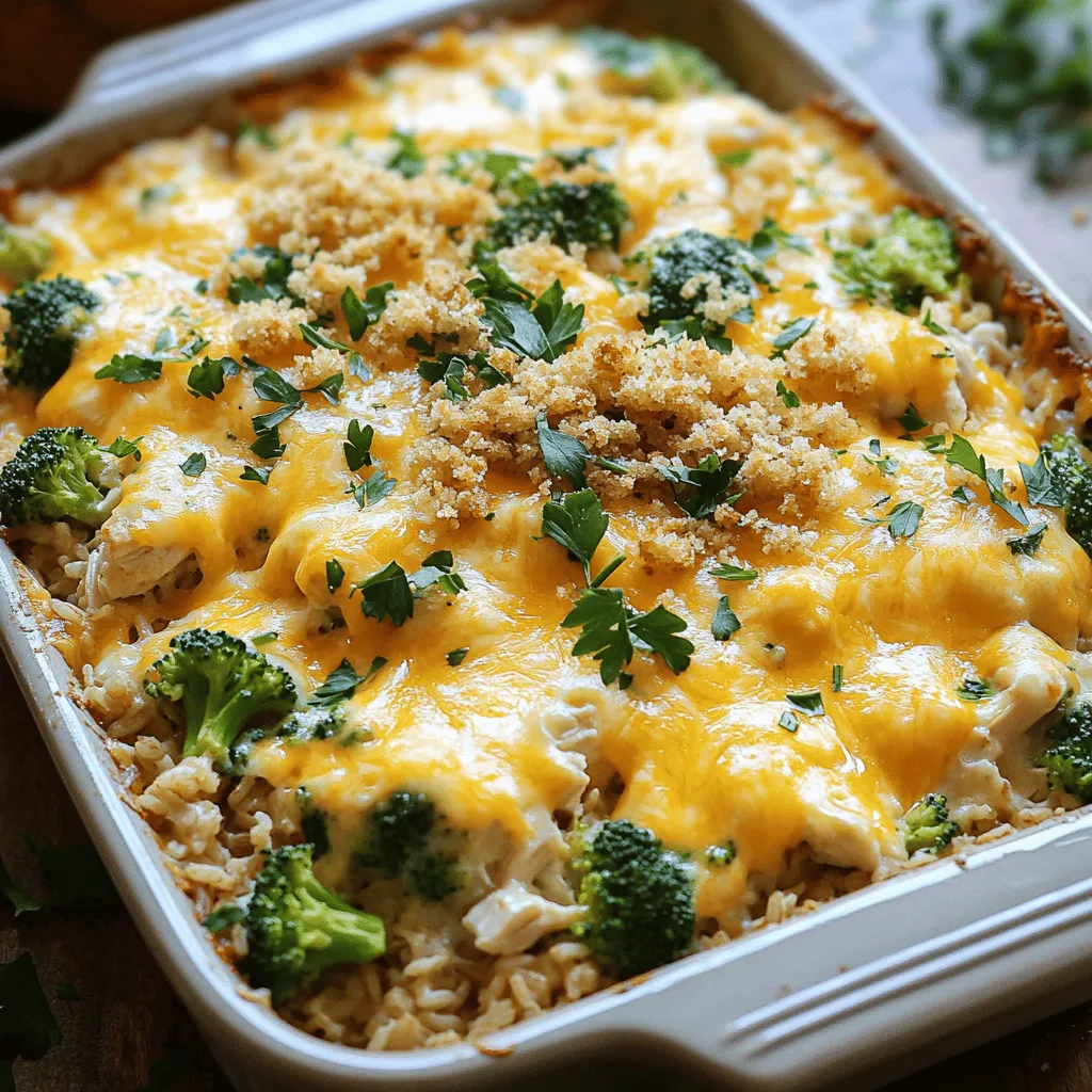 Cheesy Chicken Broccoli Rice Bake Flavorful Casserole