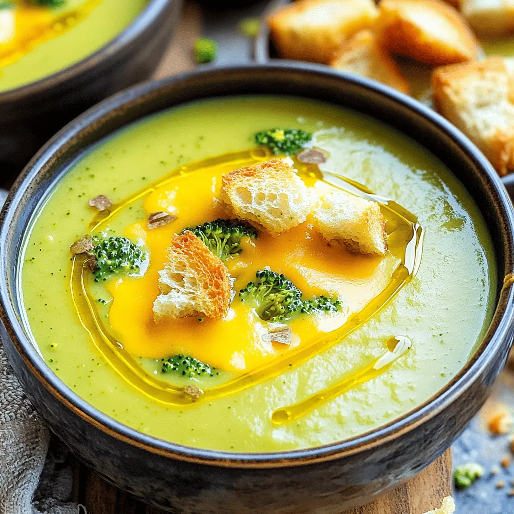 Broccoli Cheddar Soup Easy and Comforting Recipe
