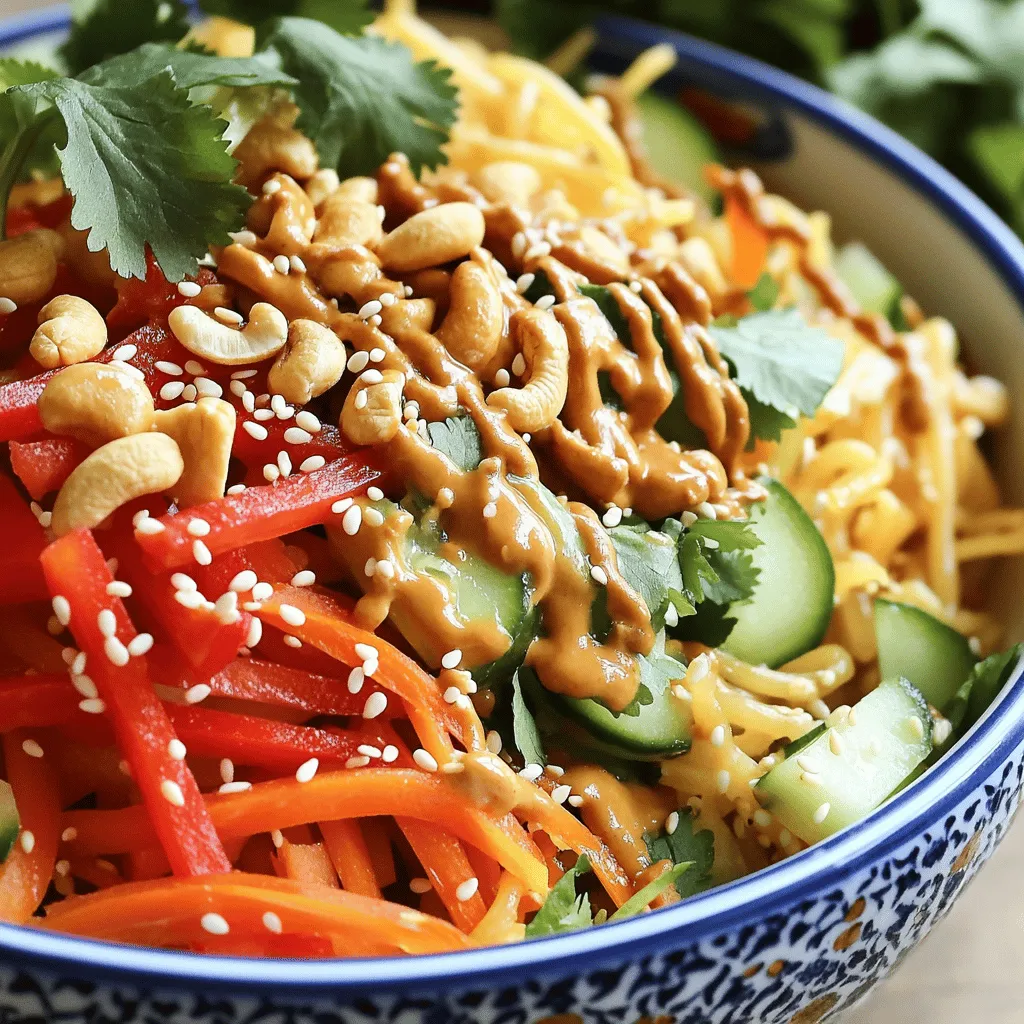 Spicy Cashew Noodle Salad Tasty and Easy Recipe