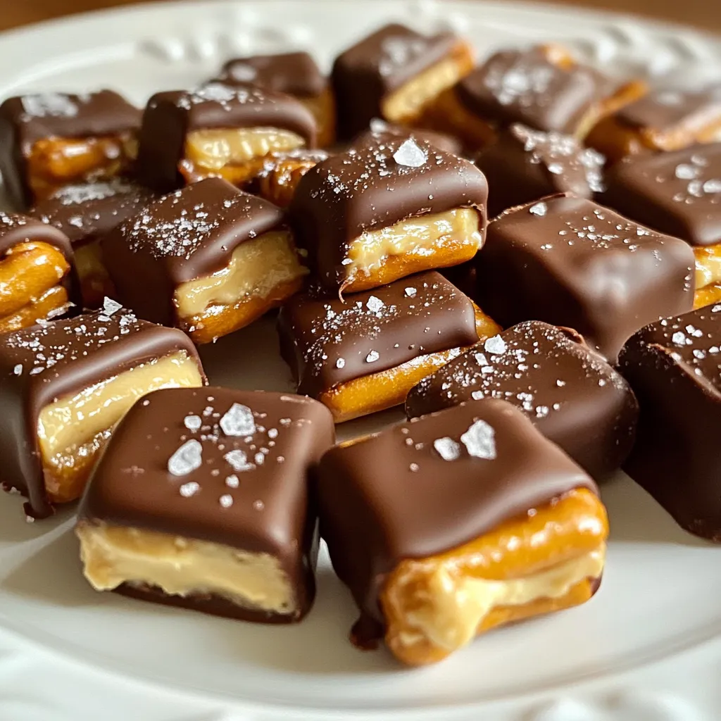 Chocolate Dipped Peanut Butter Pretzel Bites Delight