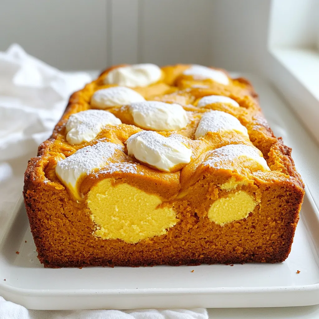 Pumpkin Cream Cheese Swirl Loaf Easy and Tasty Recipe