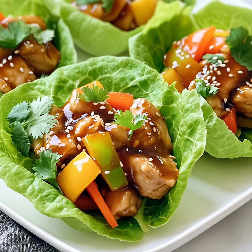 Teriyaki Chicken Lettuce Wraps Quick and Easy Meal