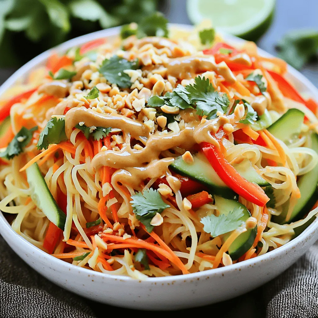 Thai Peanut Noodle Salad Flavorful and Quick Meal
