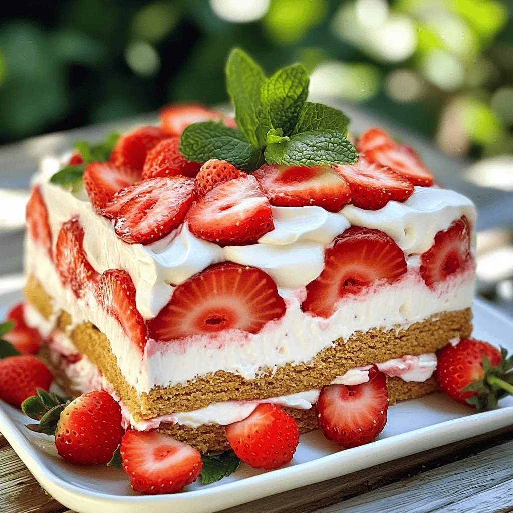 No Bake Strawberry Icebox Cake Delightful and Easy Recipe