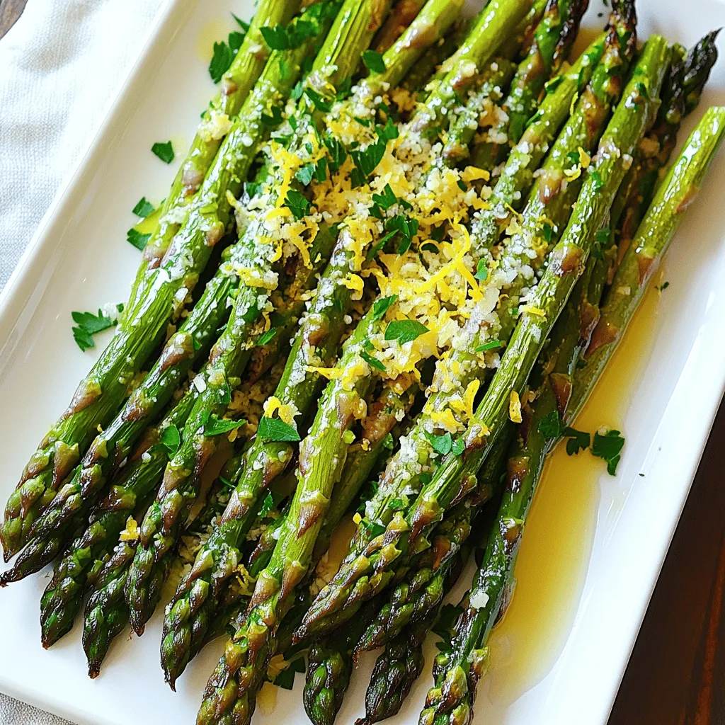 Lemon Garlic Roasted Asparagus Flavorful Side Dish