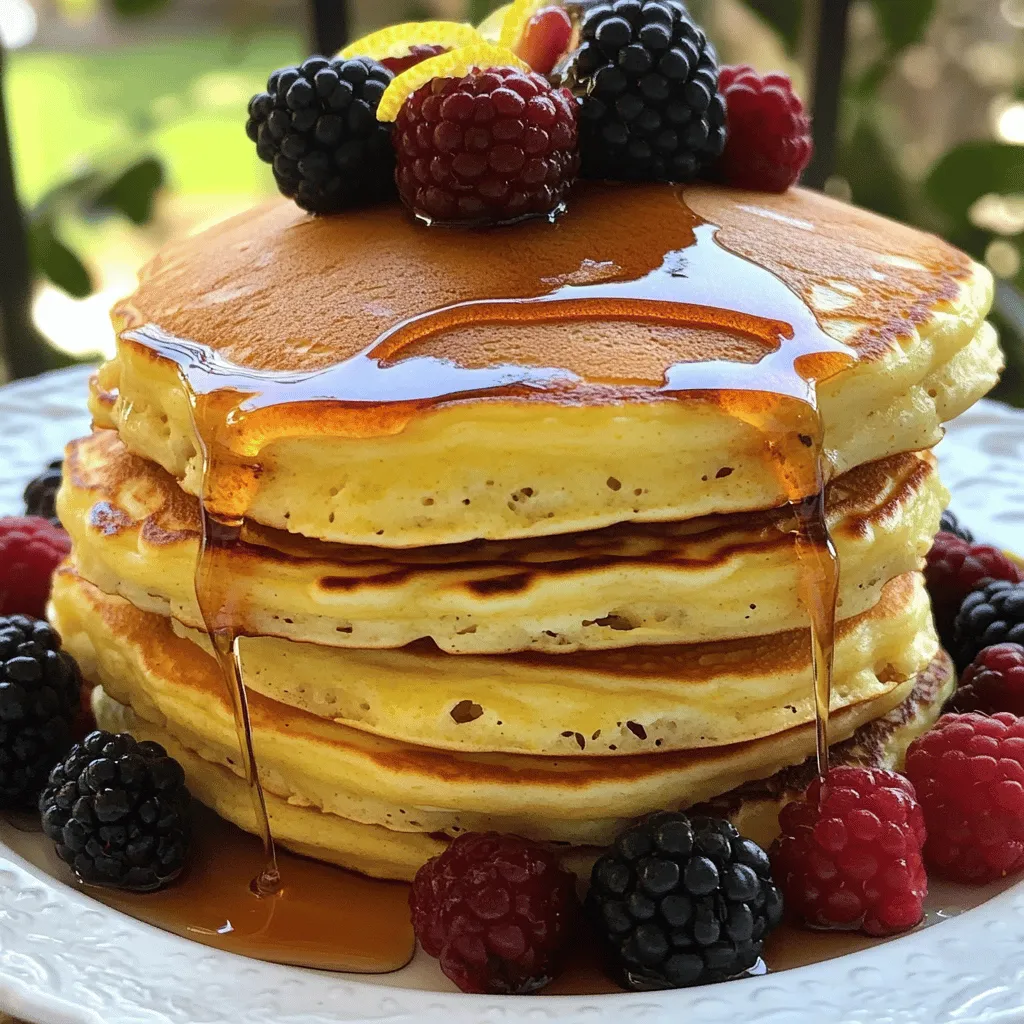 Lemon Ricotta Pancakes Fluffy and Flavorful Breakfast