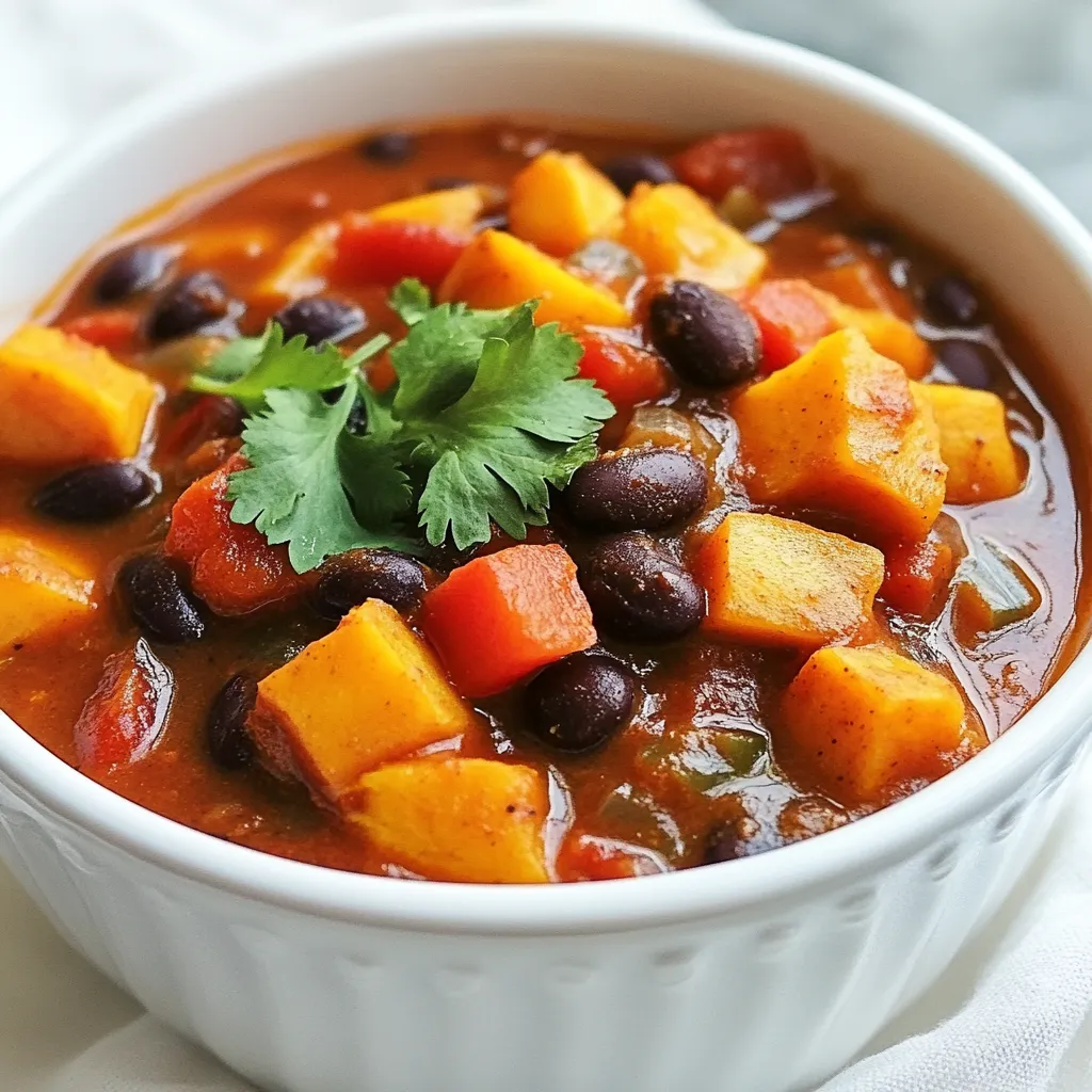 Sweet Potato Black Bean Chili Hearty and Flavorful Dish