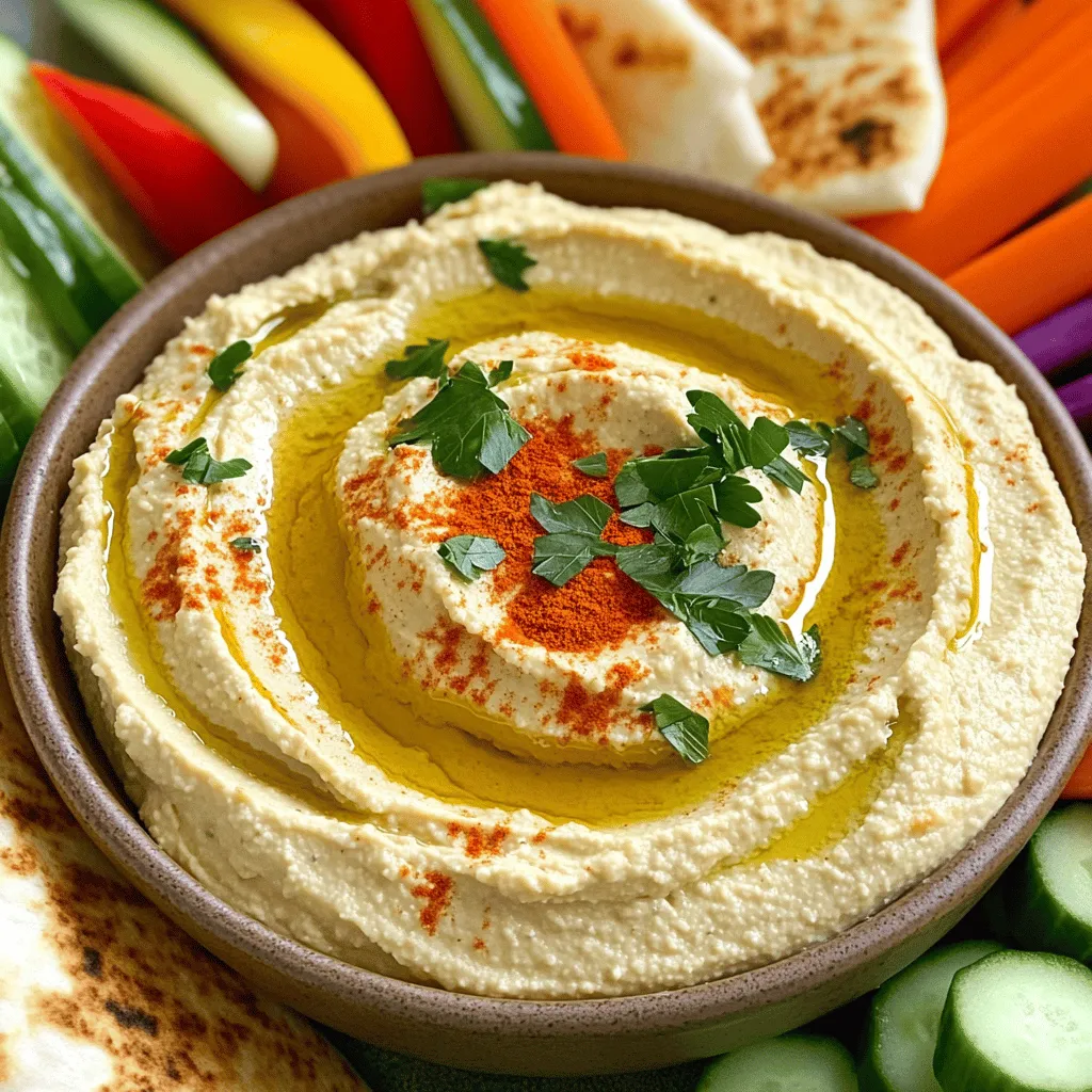 Roasted Garlic Hummus Flavorful and Healthy Dip