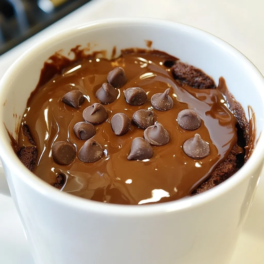 Chocolate Peanut Butter Mug Cake Delightful Treat