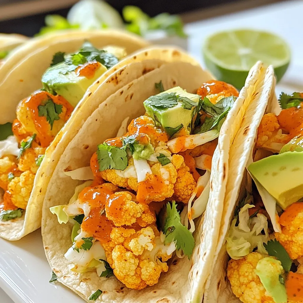 Buffalo Cauliflower Tacos Spicy and Flavorful Treat