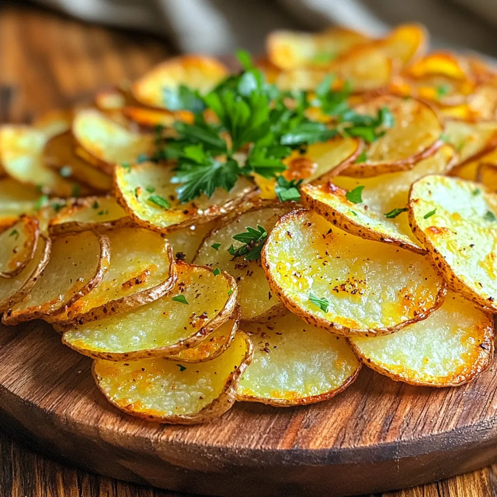 Air Fryer Garlic Potato Chips Crispy and Flavorful Treat