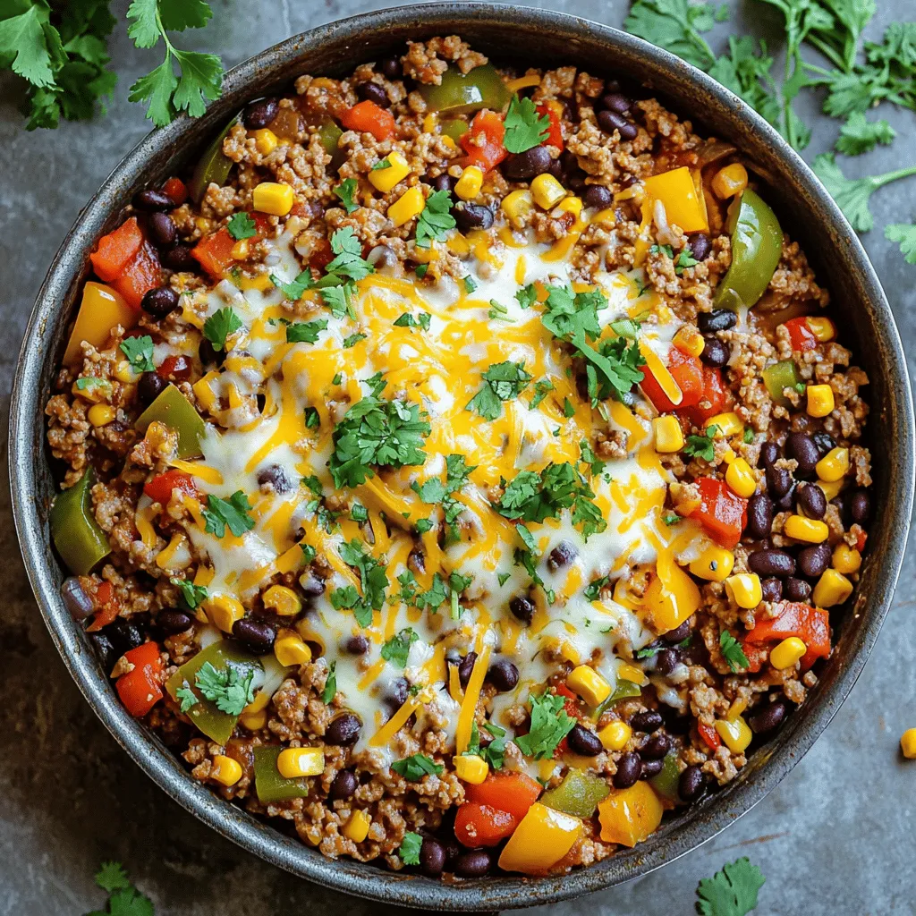 One Pot Taco Skillet Flavorful and Easy Meal