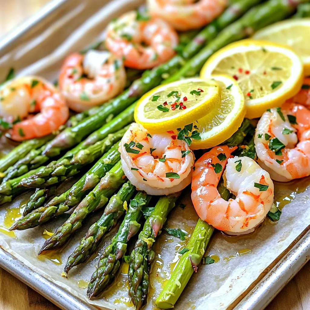 Lemon Garlic Shrimp &#038; Asparagus Sheet-Pan Delight