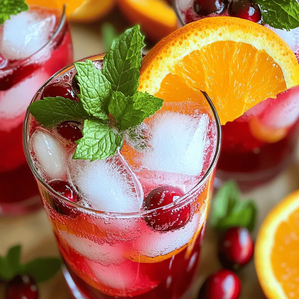 Cranberry Orange Refresher Fresh and Invigorating Drink