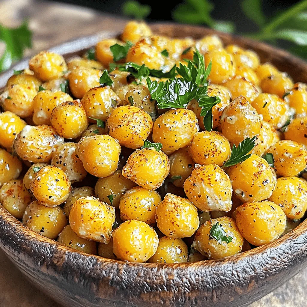 Ranch Roasted Chickpeas Crispy and Flavorful Snack