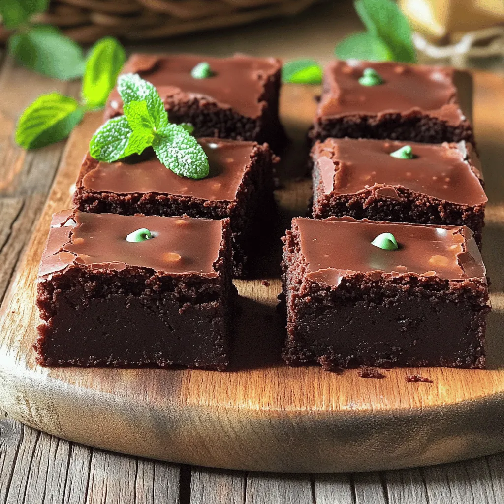 Chocolate Mint Brownies Decadent and Easy Recipe