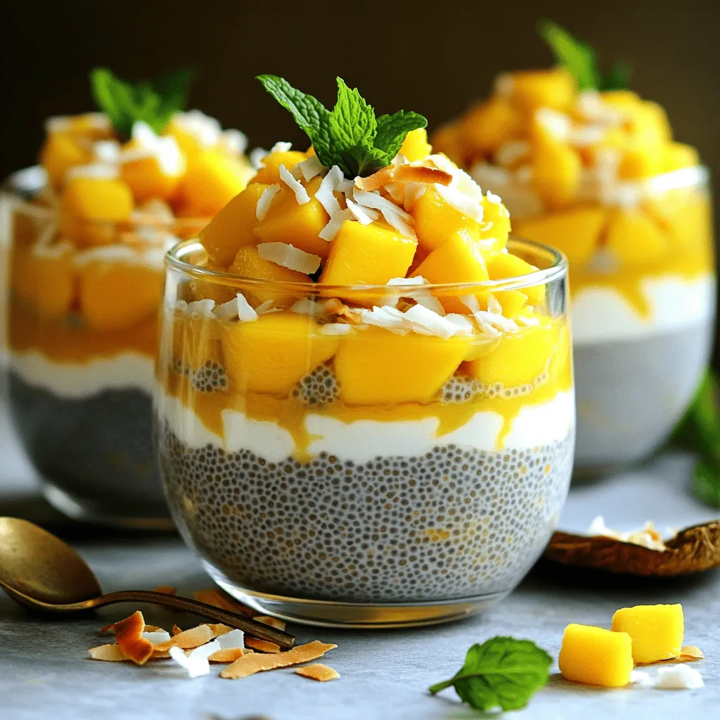 Mango Coconut Chia Pudding Tasty and Healthy Treat