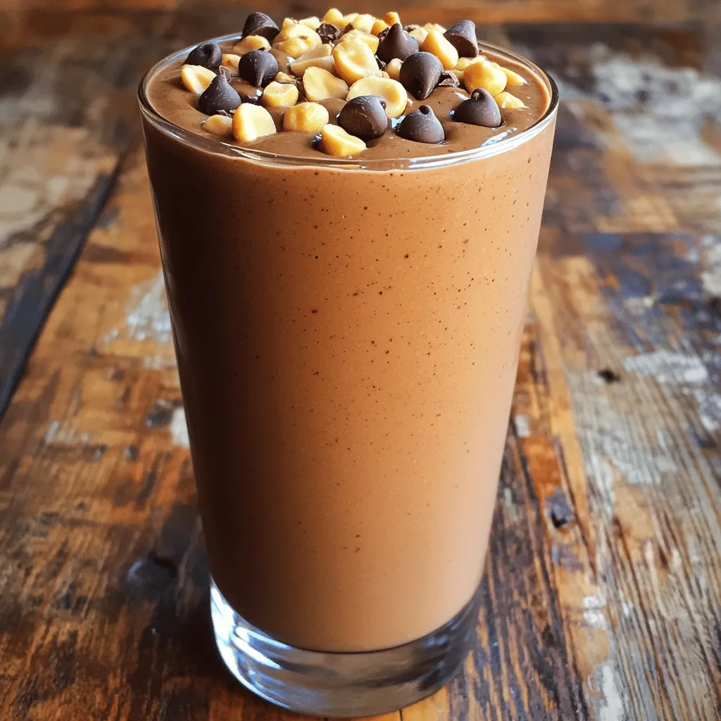Peanut Butter Cup Smoothie Creamy and Rich Delight