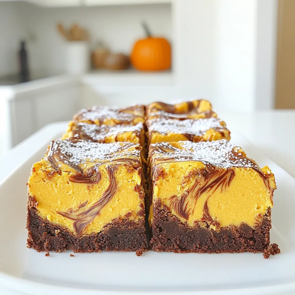 Pumpkin Cheesecake Brownie Bars Easy and Satisfying Treat