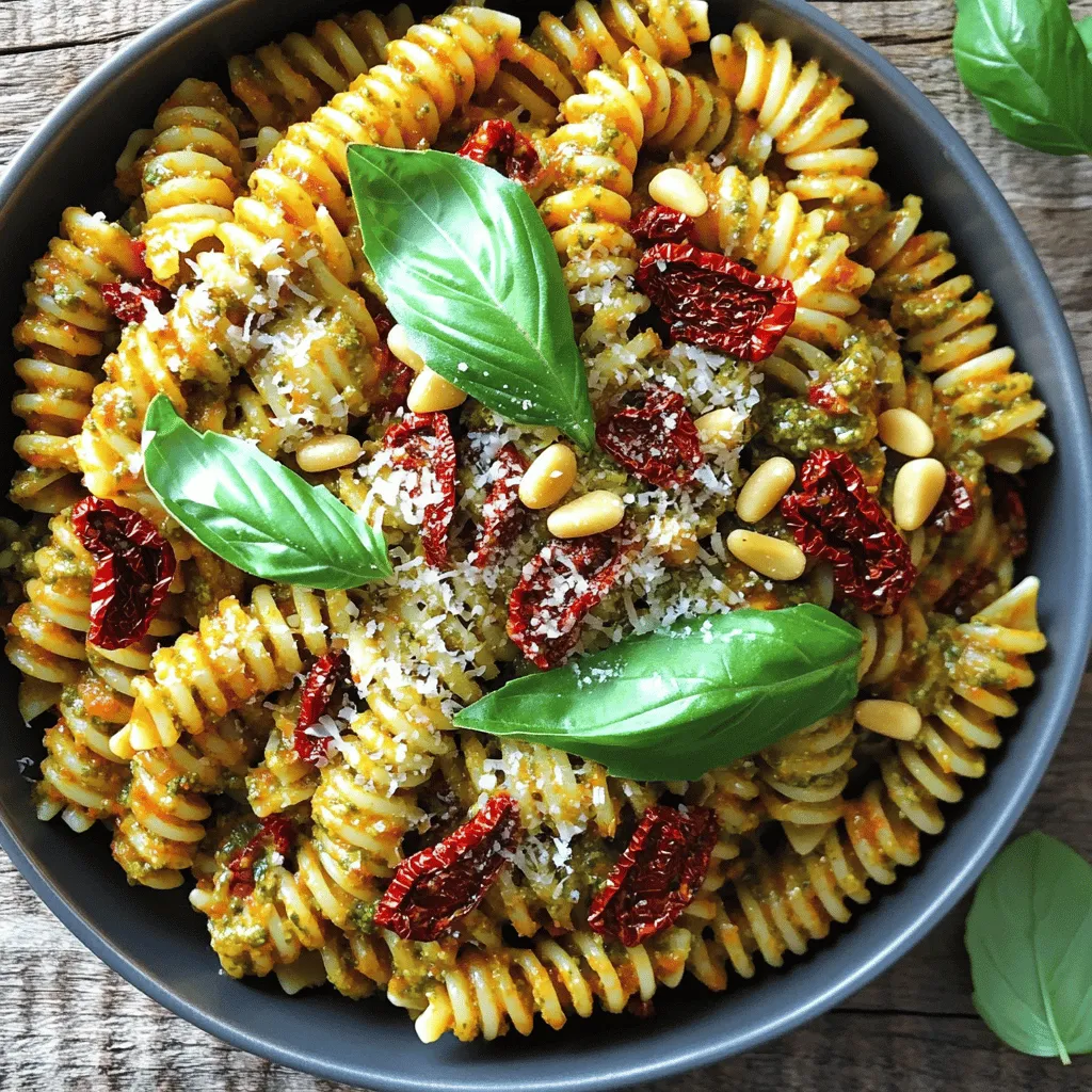 Sun-Dried Tomato Pesto Pasta Quick and Tasty Meal
