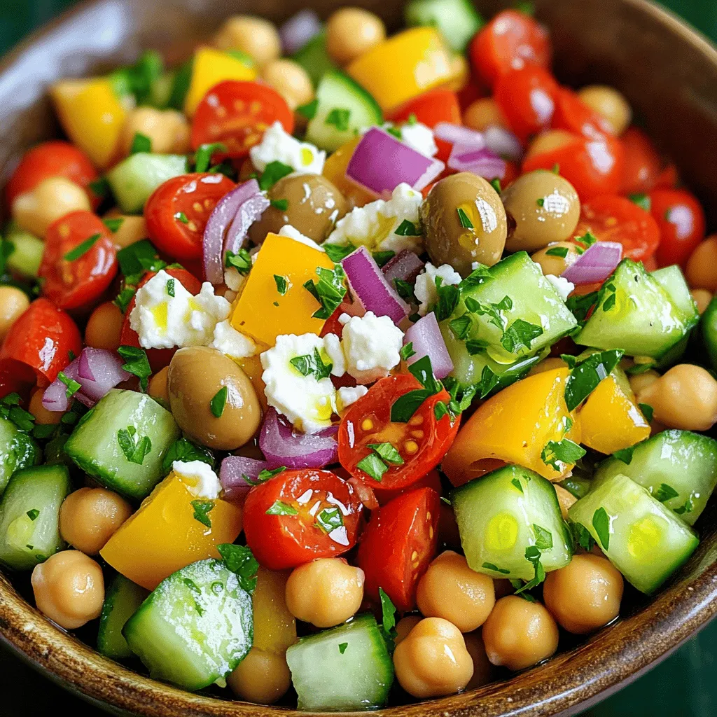 Mediterranean Chickpea Salad Fresh and Flavorful Mix