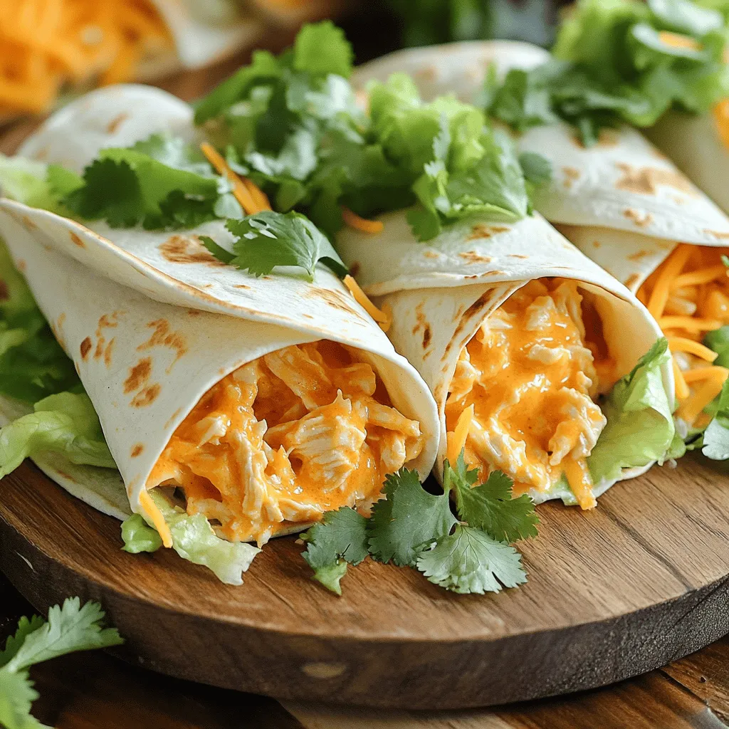 Savory Buffalo Chicken Wraps Quick and Easy Recipe