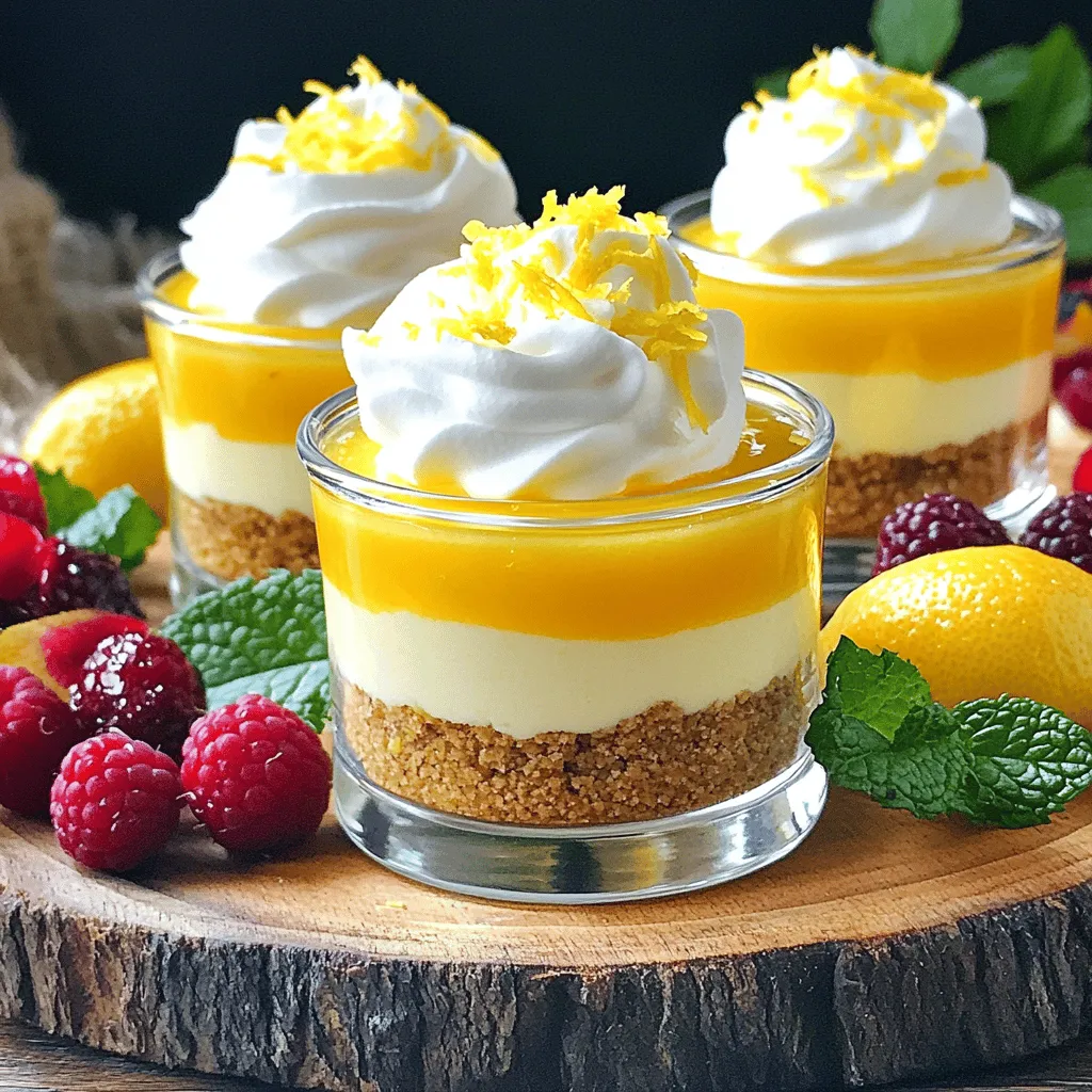 No Bake Lemon Cheesecake Cups Simple and Delicious