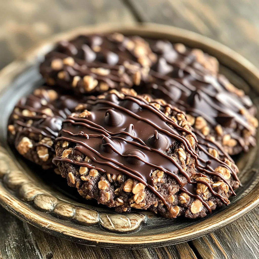 Chocolate Peanut Butter Oatmeal Cookies No Bake Recipe