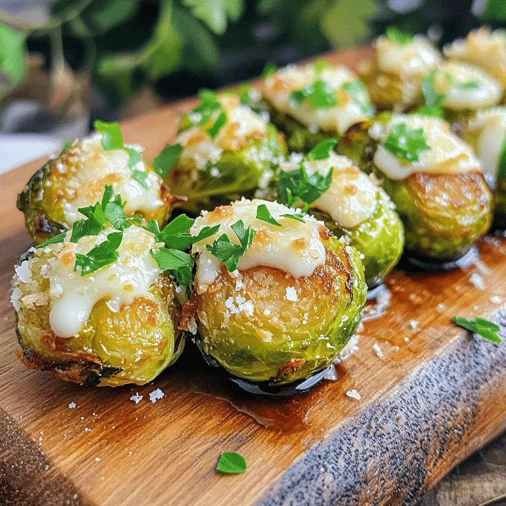 Crispy Garlic Parmesan Brussels Sprouts Delight