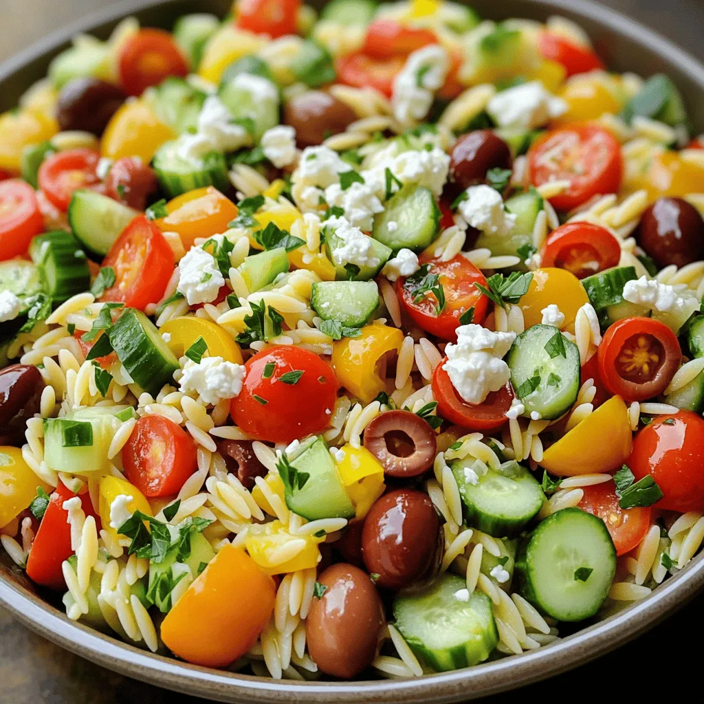Easy Greek Orzo Salad Delicious and Simple Recipe