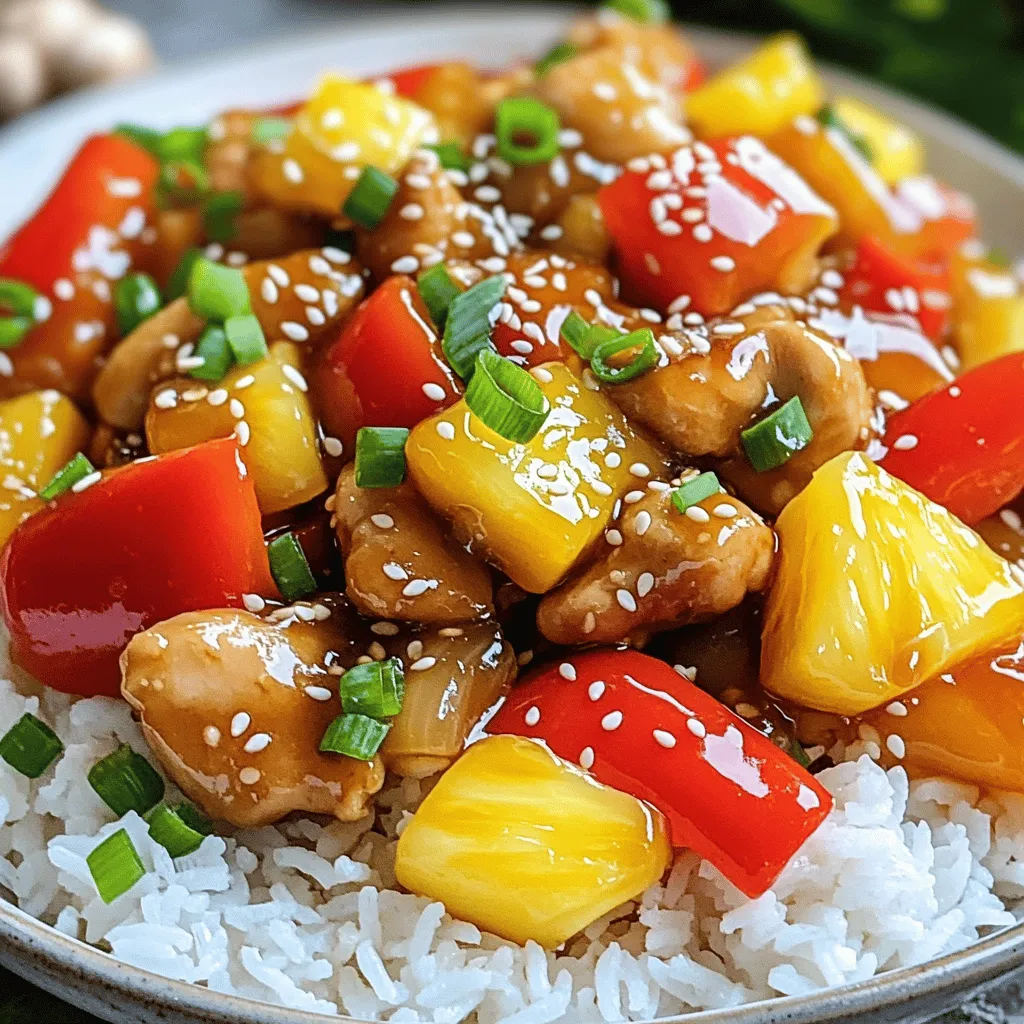Sweet and Sour Chicken Stir Fry Flavorful Dinner Delight