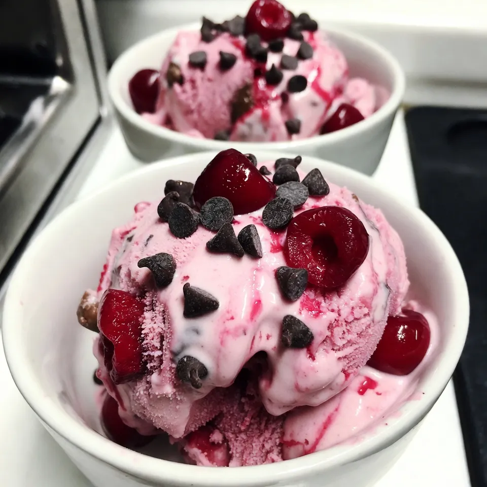 Cherry Chocolate Chip Ice Cream Simple and Irresistible