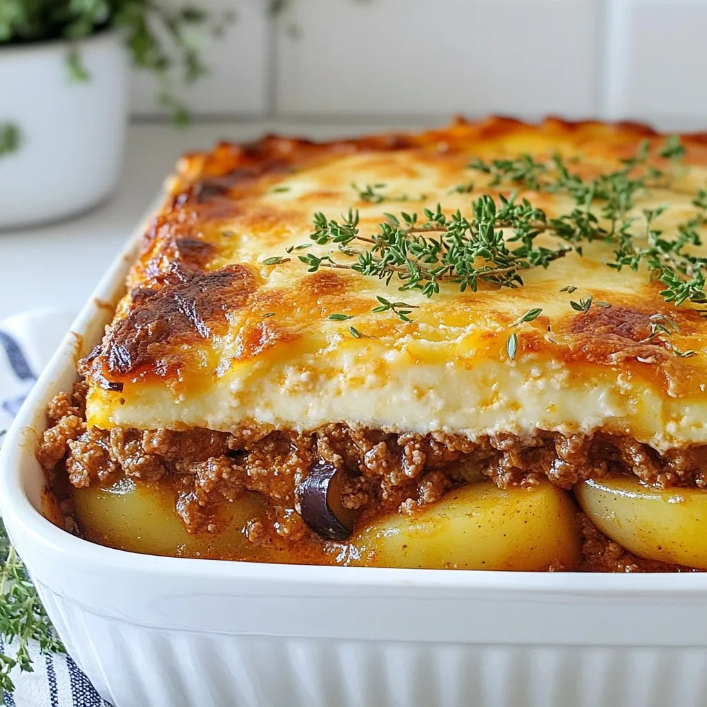 Traditional Greek Moussaka Flavorful and Hearty Recipe