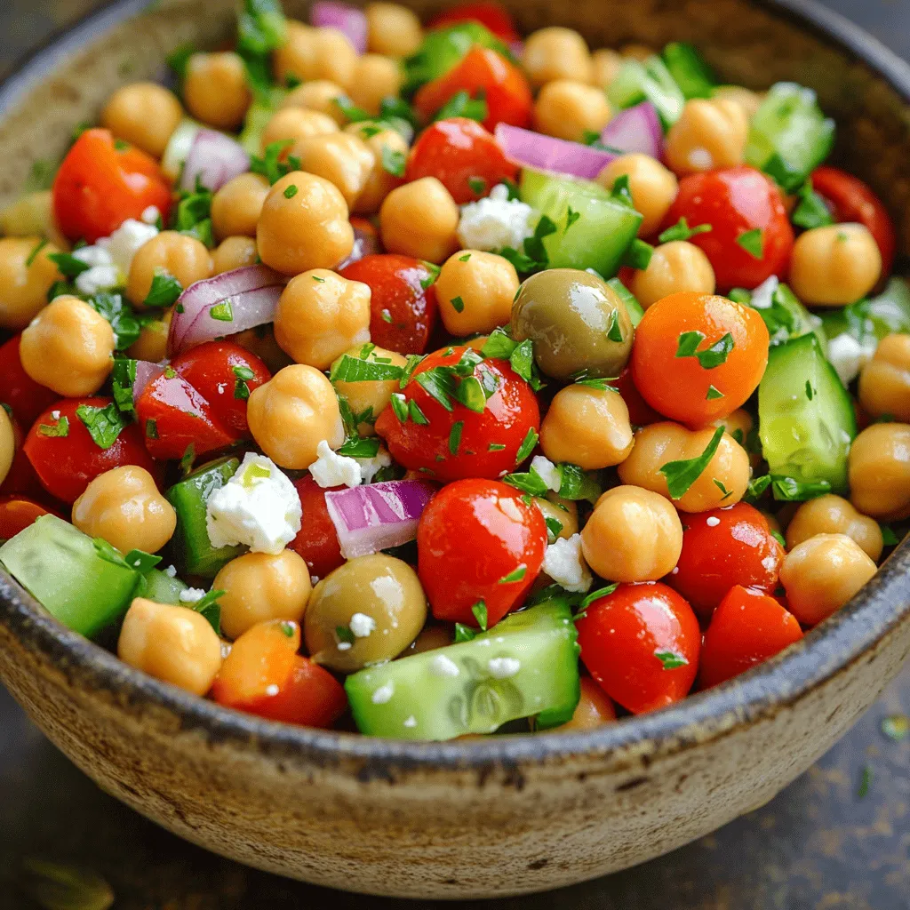 Mediterranean Chickpea Salad Fresh and Flavorful Meal