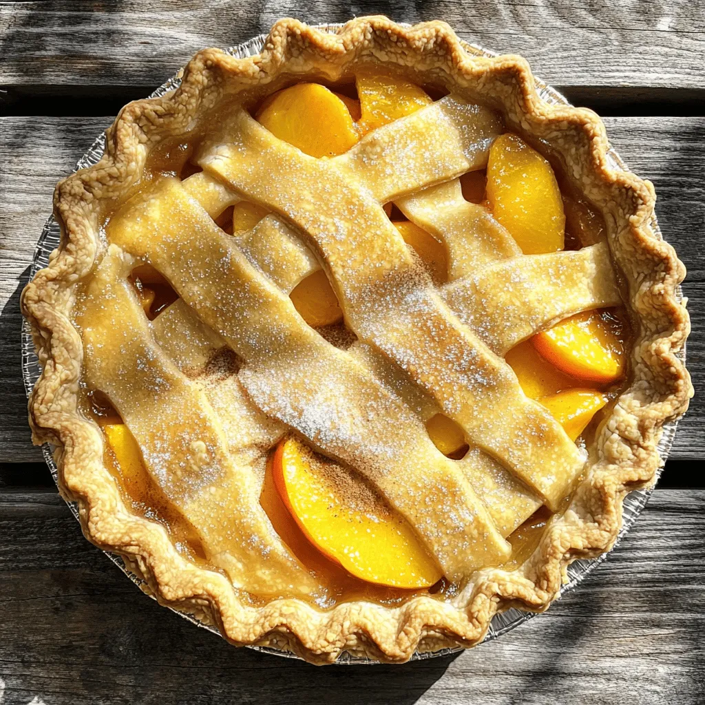Classic Peach Pie Delicious and Easy Homemade Recipe