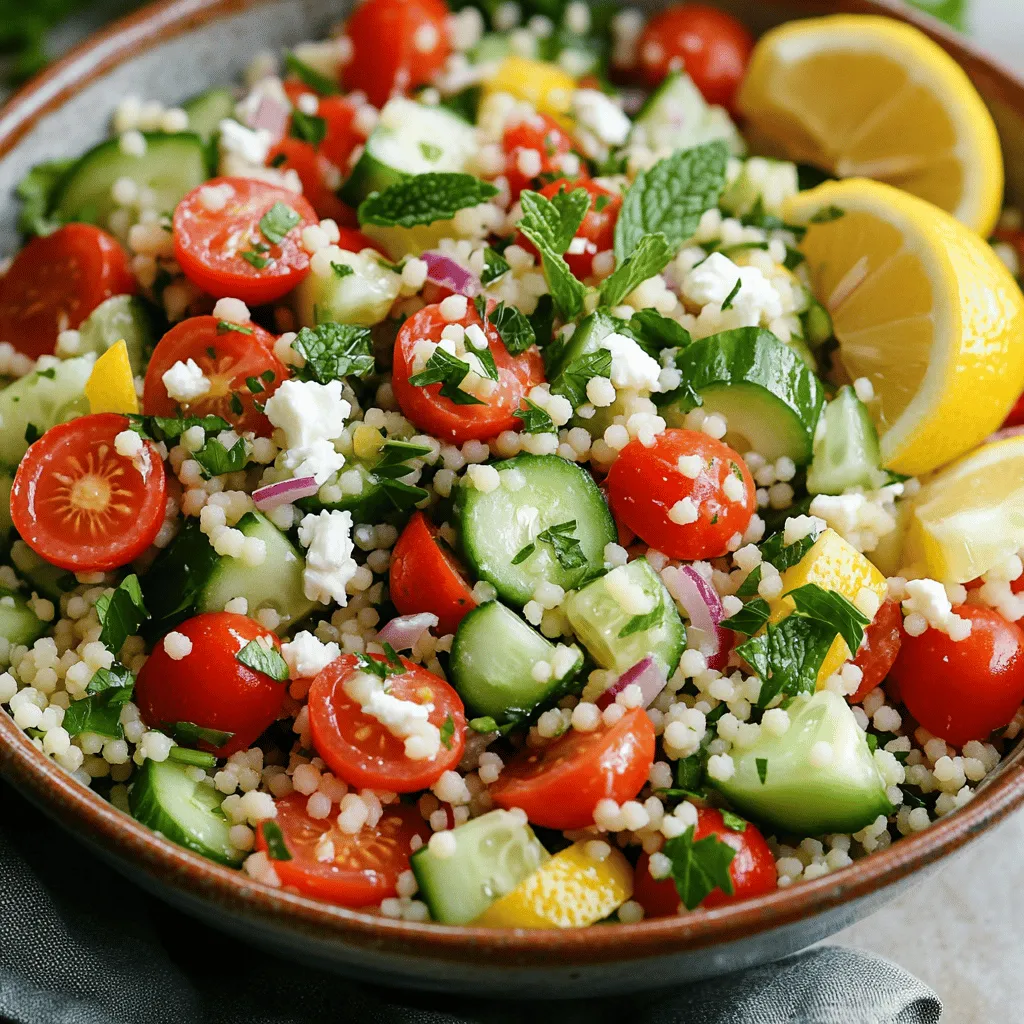 Lemon Herb Couscous Salad Fresh and Flavorful Dish