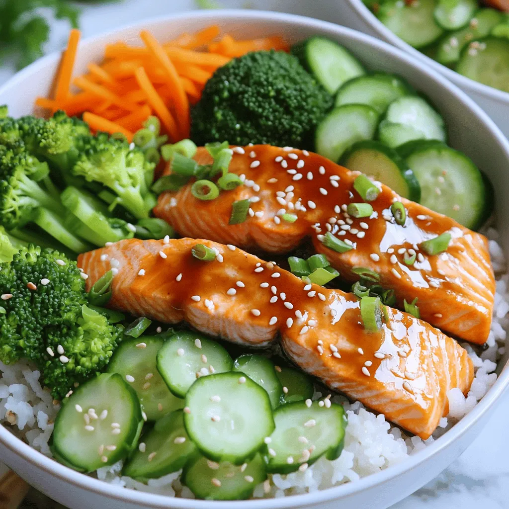 Enticing Teriyaki Salmon Bowls Fresh and Flavorful Meal