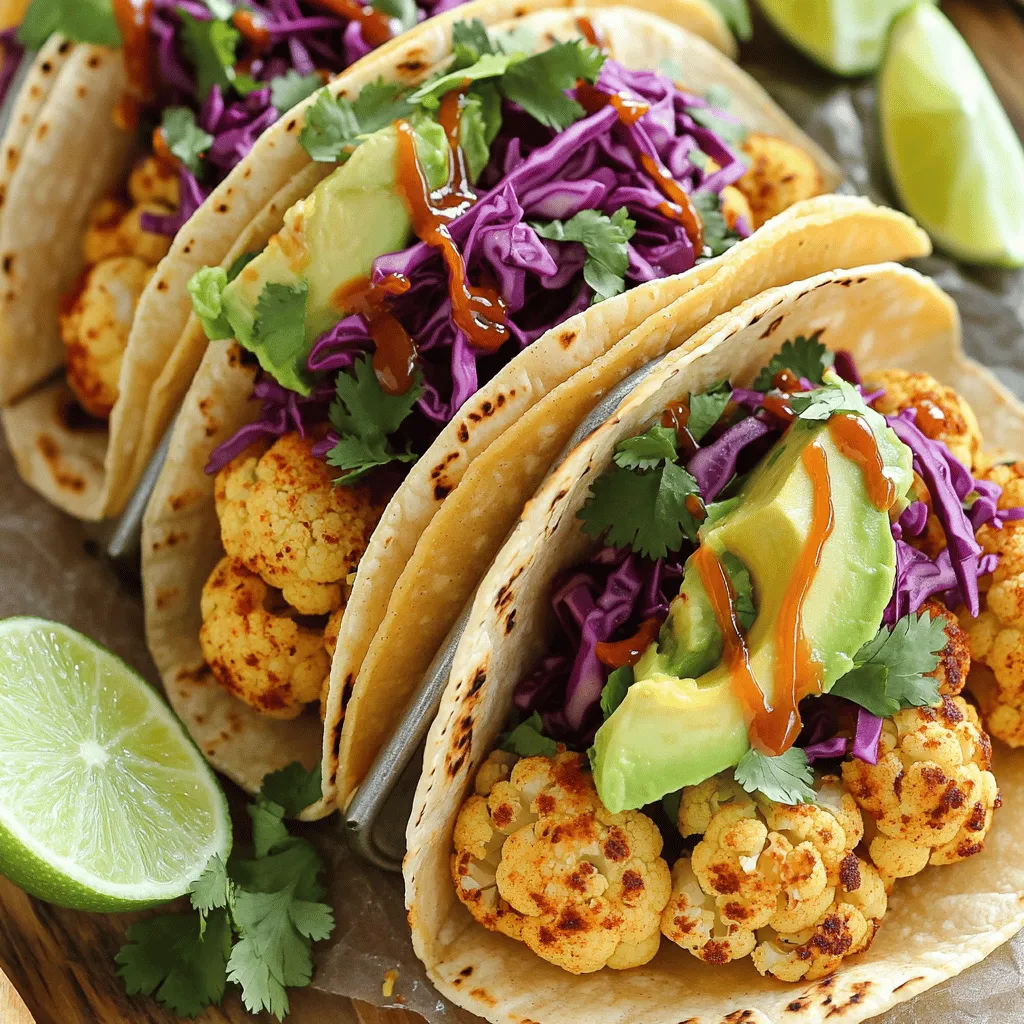 Roasted Cauliflower Tacos Flavorful and Simple Meal