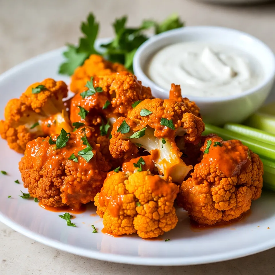 Buffalo Cauliflower Bites Crispy and Flavorful Snack