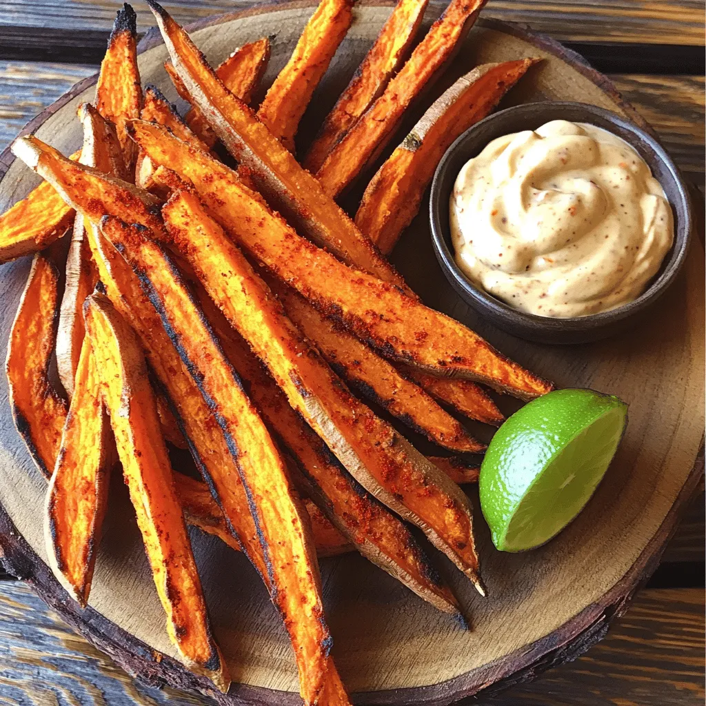 Sweet Potato Fries with Chipotle Mayo Delight