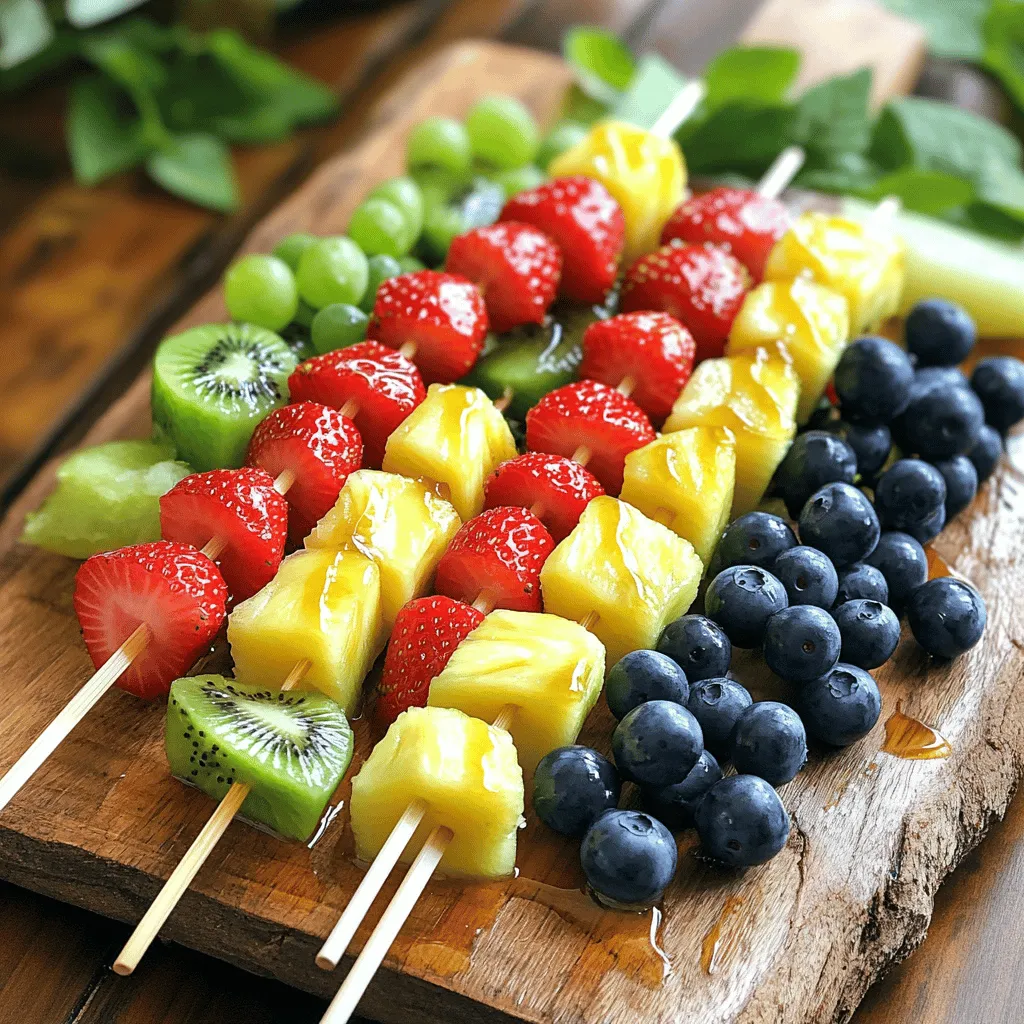 Rainbow Fruit Kabobs Burst with Flavor and Color