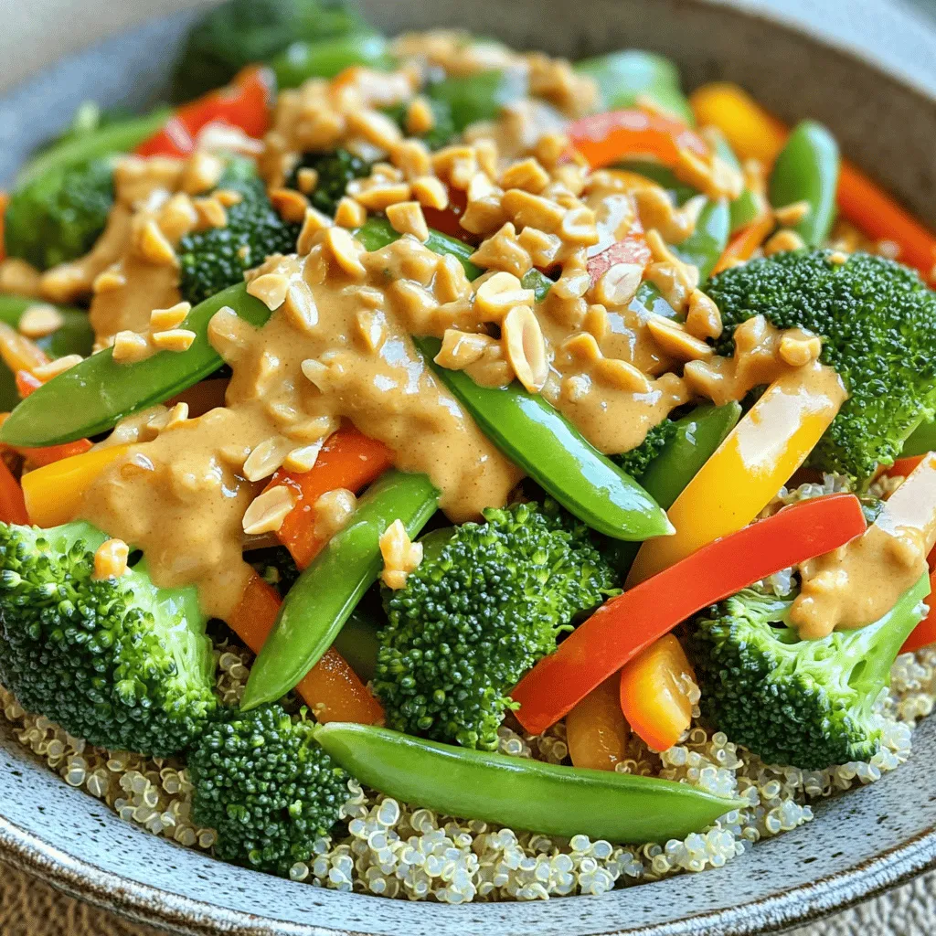 Vegetable Stir-Fry with Peanut Sauce Flavorful Dish