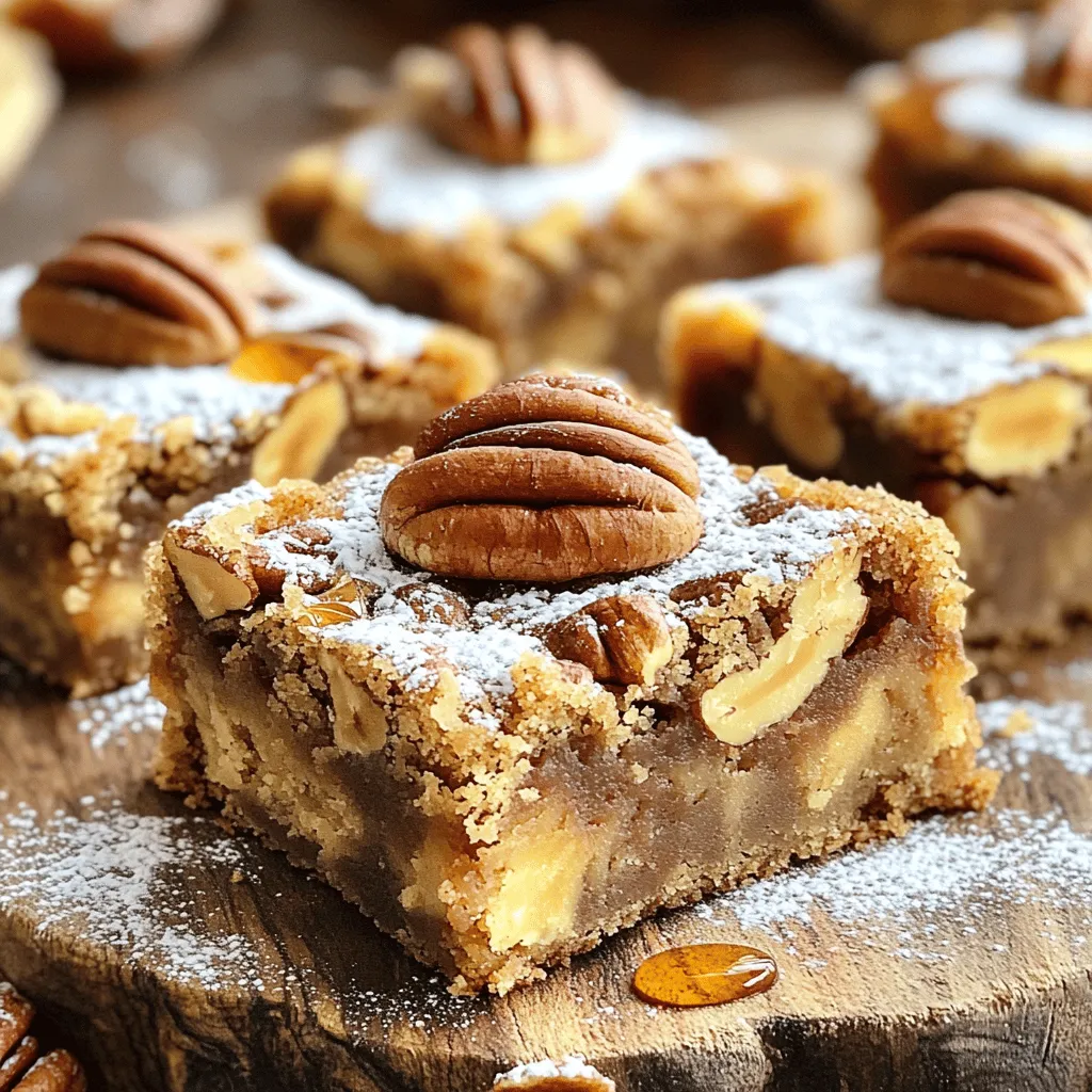 Chewy Maple Pecan Blondies Irresistible Dessert Treat