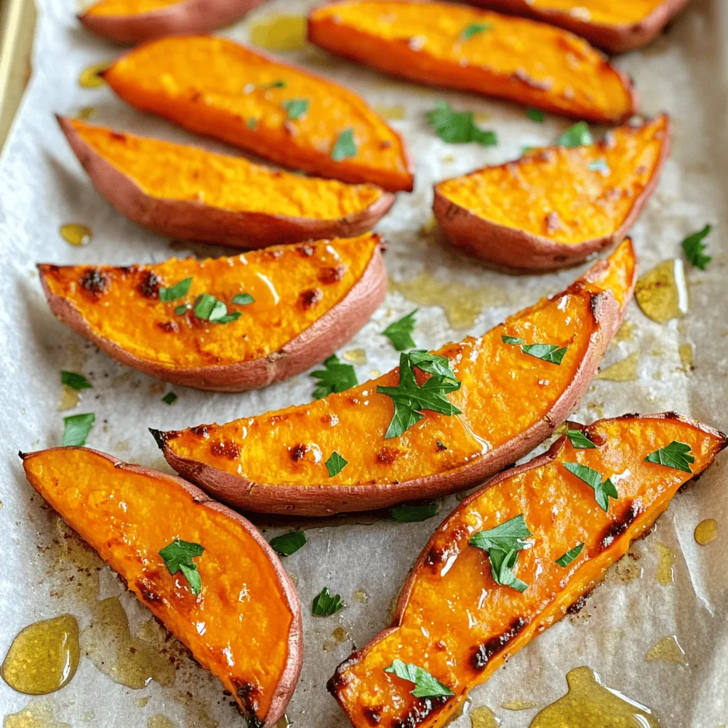 Roasted Sweet Potato Wedges Perfectly Crispy Treat