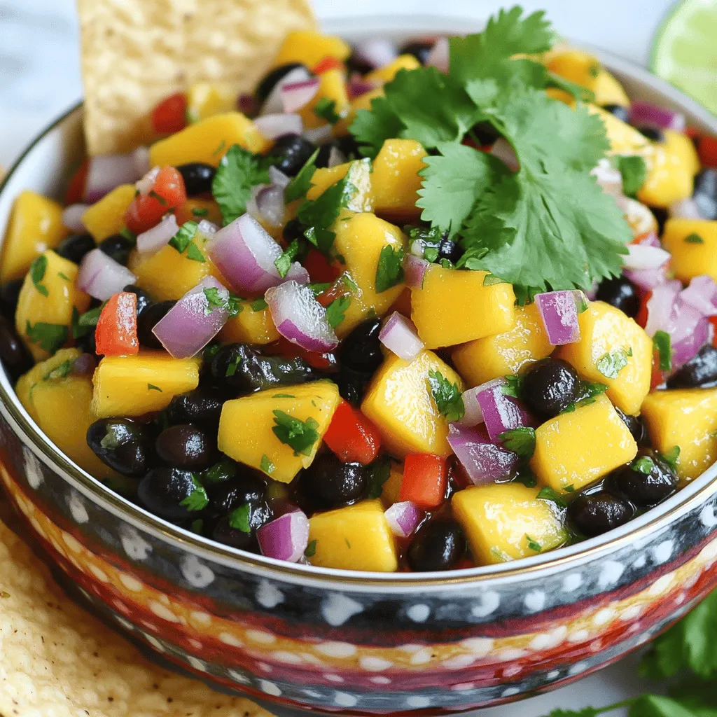 Mango Black Bean Salsa Flavorful and Simple Recipe