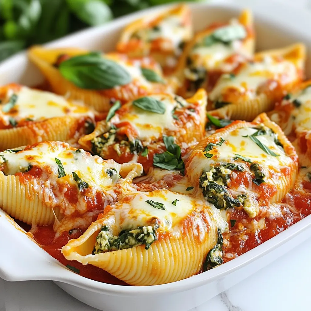 Spinach Ricotta Stuffed Shells Delightful and Easy Dish