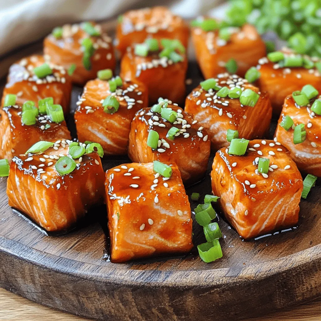 Air Fryer Teriyaki Salmon Bites Quick and Tasty Dish