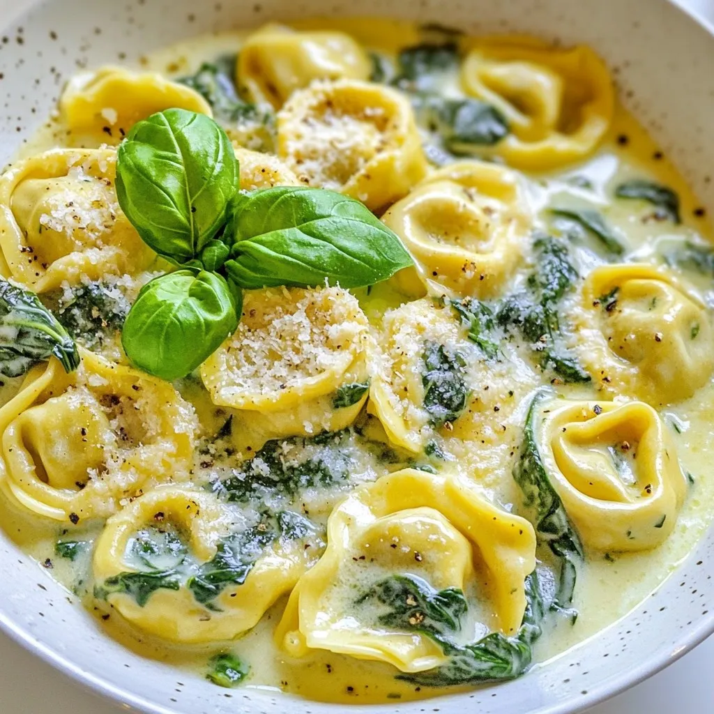 Creamy Spinach Tortellini Skillet Quick and Tasty Meal