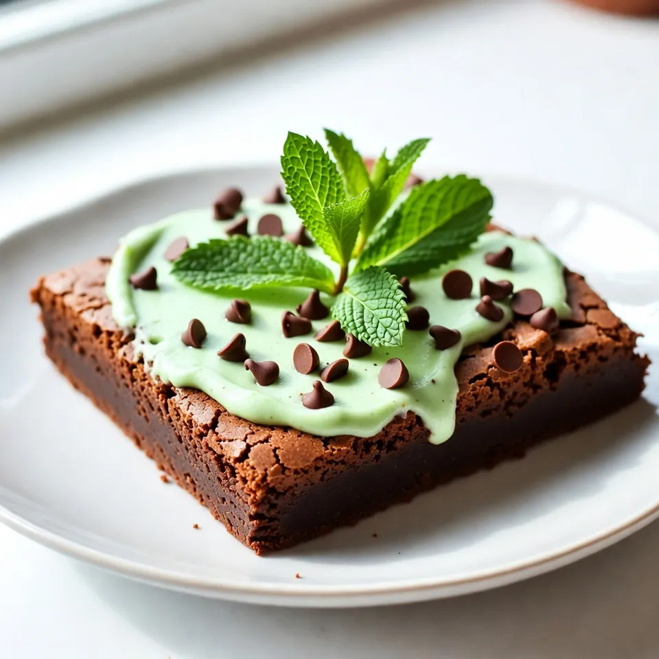 Chocolate Mint Brownies Delicious Anytime Treat