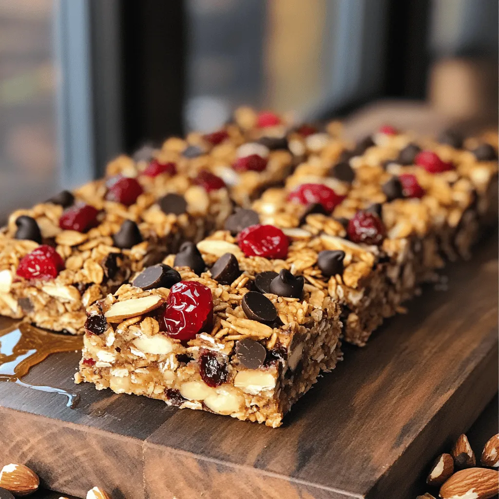 Cherry Chocolate Granola Bars Tasty and Nutritious Snack
